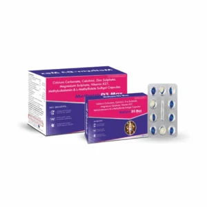 Methyin-D3 MAX soft gel capsules containing calcitriol, calcium carbonate, methylcobalamin, L-methylfolate, zinc, magnesium and vitamin K