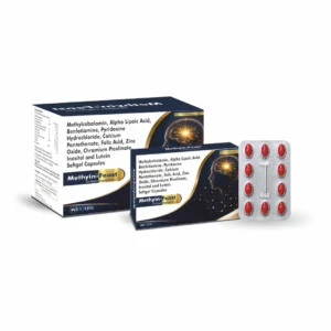 Methyin-Feast soft gel capsules containing Mecobalamin 1500 mcg, Alpha Lipoic Acid, Benfotiamine, vitamins and minerals