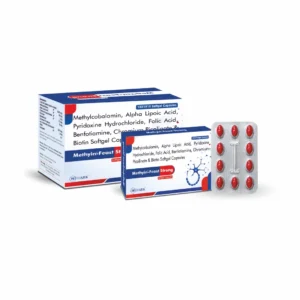 Methyin-Feast Strong soft gel capsules with methylcobalamin, alpha lipoic acid, benfotiamine, pyridoxine, folic acid, biotin and chromium