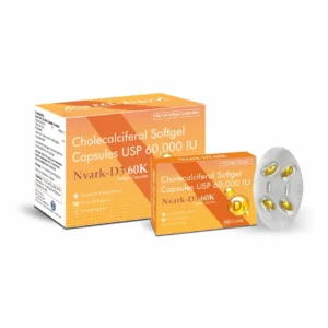 Nvark-D3-60K Vitamin D3 60000 IU soft gel capsules