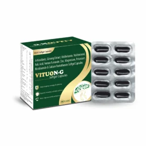 Vituon-G soft gel capsules containing ginseng extract, multivitamins and multiminerals
