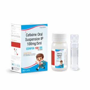 Cenfix-DS 100 pediatric antibiotic 30 mL bottle with carton