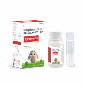 Cfruxen-DS Cefuroxime Axetil paediatric antibiotic 30 mL pack with carton