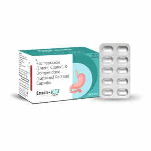 Emzale-DSR formulation containing esomeprazole gastro-resistant 40 mg and domperidone 30 mg