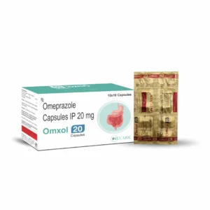 Omxol-20 containing omeprazole 20 mg in an enteric-coated pellet formulation