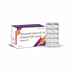 Pantanu-Cx Pantoprazole 40 mg EC and Cinitapride 3 mg SR capsules by Medhexa Pharma