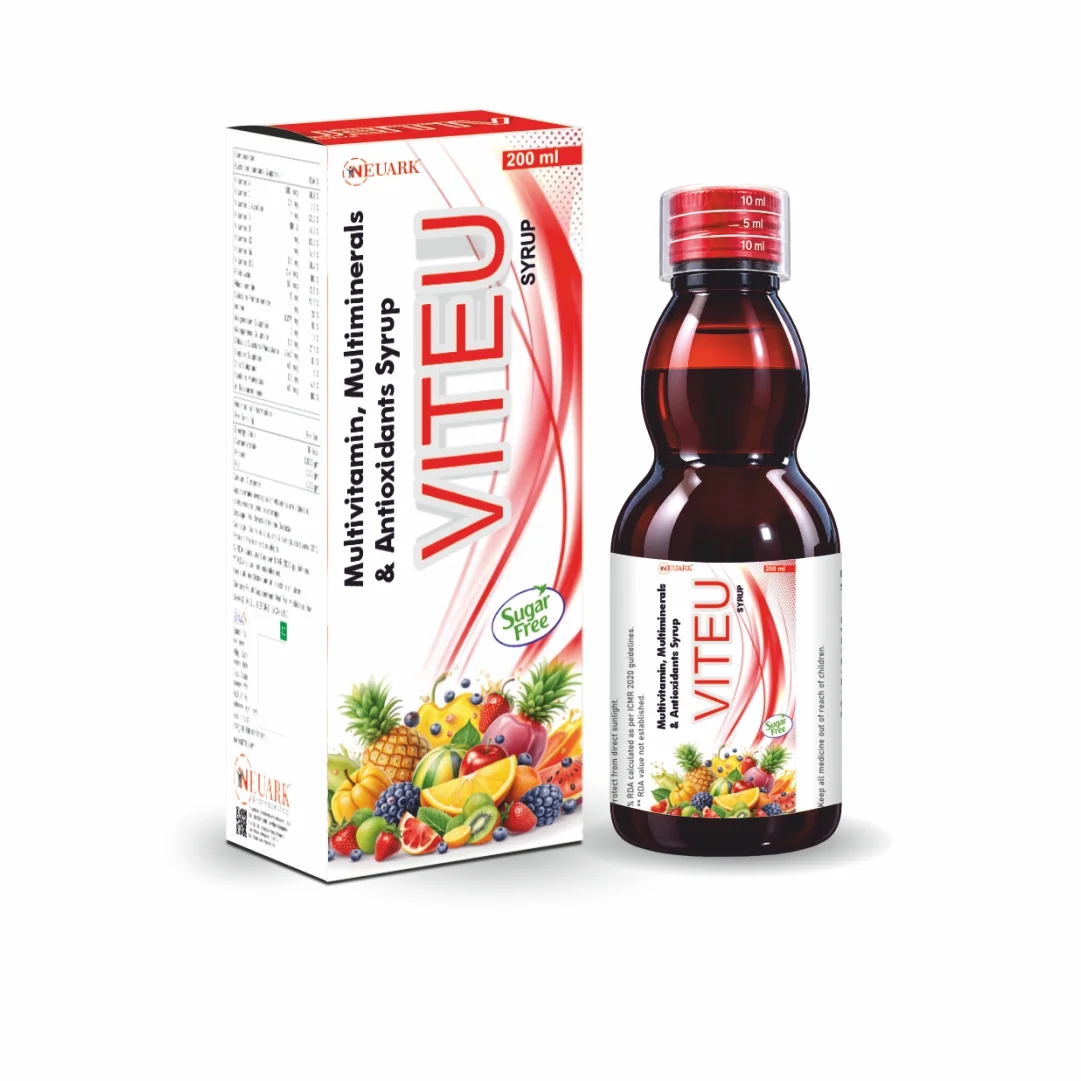 Viteu multivitamin with iron L-Lysine and L-Glutamic Acid 200 ml bottle with carton