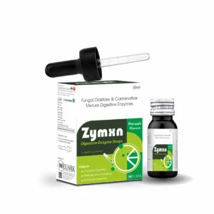 Zymxn-D Drop with Fungal Diastase, carminative ingredients, Zinc, Vitamin D3 and DHA, 30 mL pack